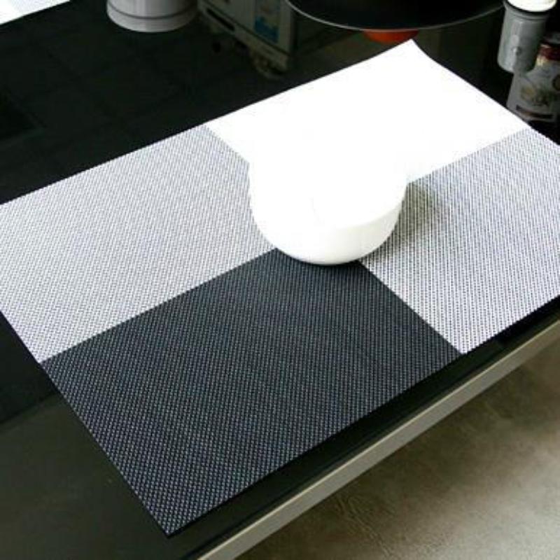 Teslin Placemat, European-style Western Placemat, Hotel PVC Placemat, Non-slip and Heat-insulating Coaster, Easy-to-wash and Quick-drying Table Mat
