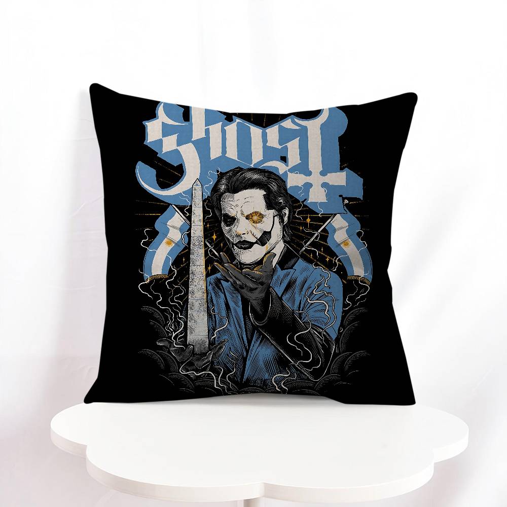 G-Ghost Band Tecknad Kudde Anime Kudde Soffa Säng Huvudkudde Överdrag Kuddfodral 45x45 Cm Mode