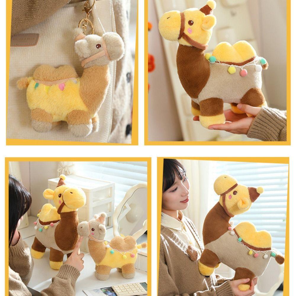 PP Cotton Desert Animal Soft Plush Stuffed Toy Camel Cartoon Camel Shaped Doll  Birthday Gift