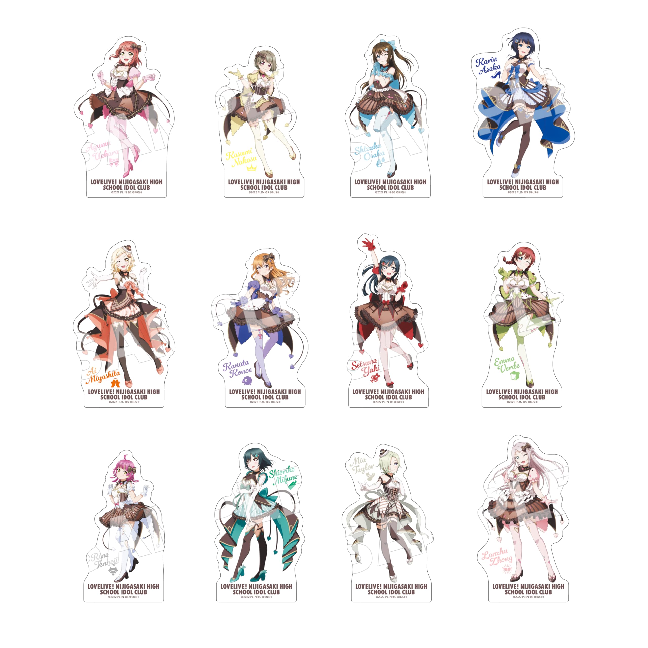 Наклейки «Love Live! Школа идолов Нидзигасаки», Коробка из 12 штук