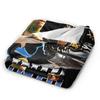 Bombardiro Crocodilo Tralalero Tralala  Blankets Italian Brainrot  Flannel Soft Throw Blanket for Home Restaurant Textile Decor