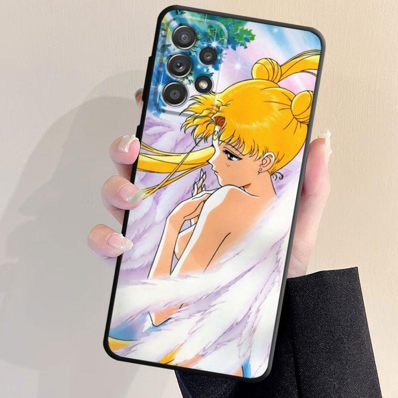 S-Sailors Moons Phone Case for Samsung Galaxy A32 A42 A11 A31 A13 A41 A21s A52s A22 A23 A71 A33 A51 A52 A12 A73 A72 A53 Cover