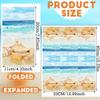 Crtiin 200 Pieces Nautical Beach Guest Napkins Bathroom Disposable Summer Tropical Ocean Coastal Towels Seashell Sea Beverage Paper Hand Napkins