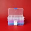 10-Compartment Multipurpose Storage Box with Lid for Cosmetics, Tools, Fishing Gear, Beading, and More