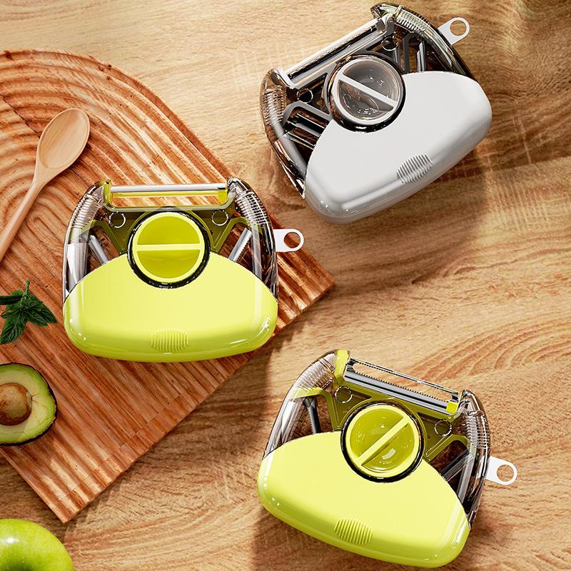 Fruit Knife, Paring Knife, Three-in-one Kitchen Special Multi-functional Tool, Scraping Knife, Fruit Planer, Cutting Apple Planer