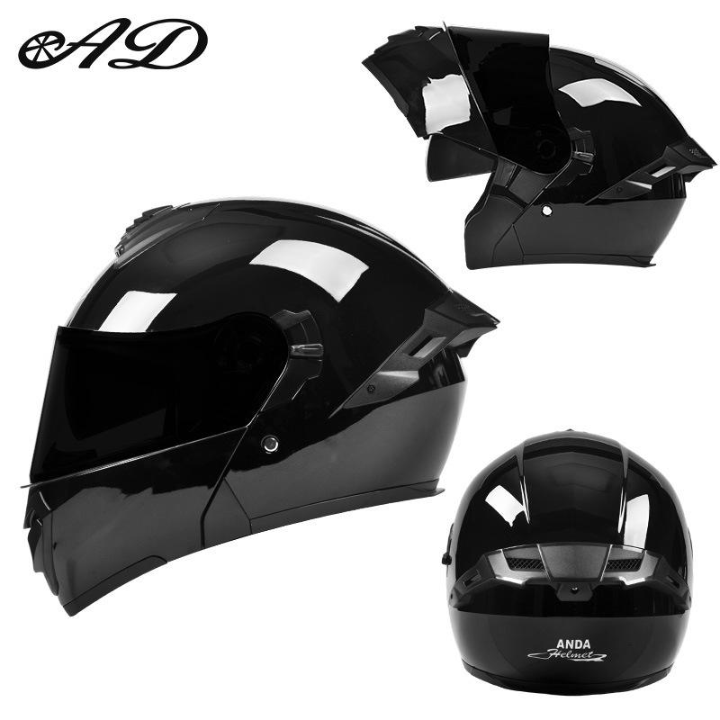 AD Winter 3C Certified Flip-Up Full Face Electric Motorcycle Helmet for Men & Women - All-Season Safety Gear