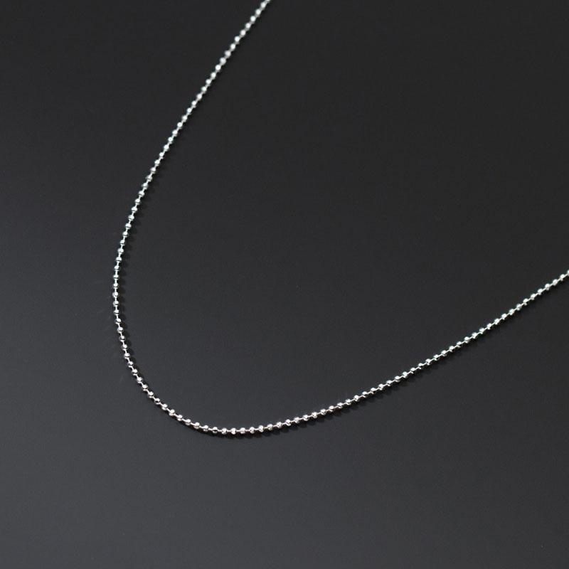 925 Sterling Silver Long Simple Glossy Beads Adjustable Sweater Chain Necklace for Women Jewelry