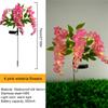 2Pcs Solar Powered Artificial Flower Stake Light Last Up To 8H Wisteria Flower Lawn Lamp Simulation Flower Light for Yard Patio