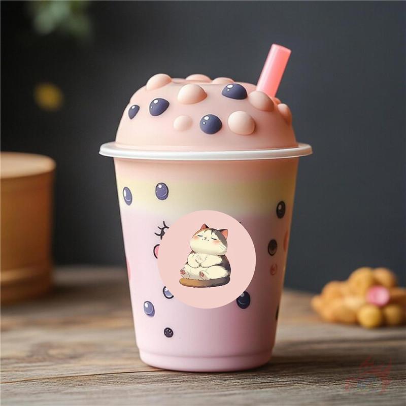 500Pcs/Roll Q Sweet Kitty Kids Rewards Stickers - DIY Scrapbooks Album Decor Sealing Label Decals