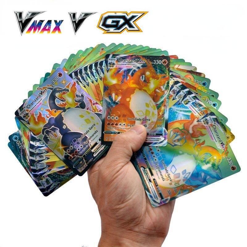 100Pcs Playing Cards Rare Collection Trading Card Game Kids Toys Gift G11