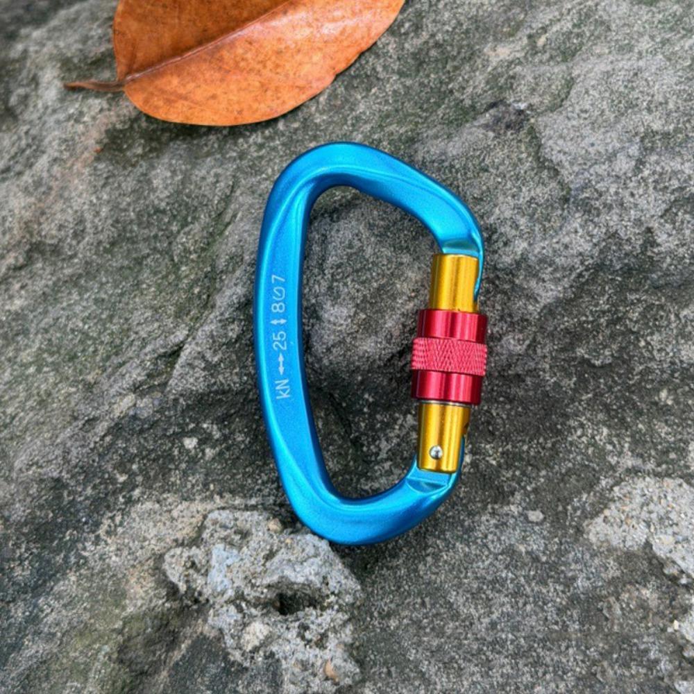 7Colors D Shape Key Hooks 59*99mm Aluminum Climbing Buckle New Outdoor Ascend Tool