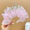 Girls Mesh Crown Headband, Holiday Hair Accessories