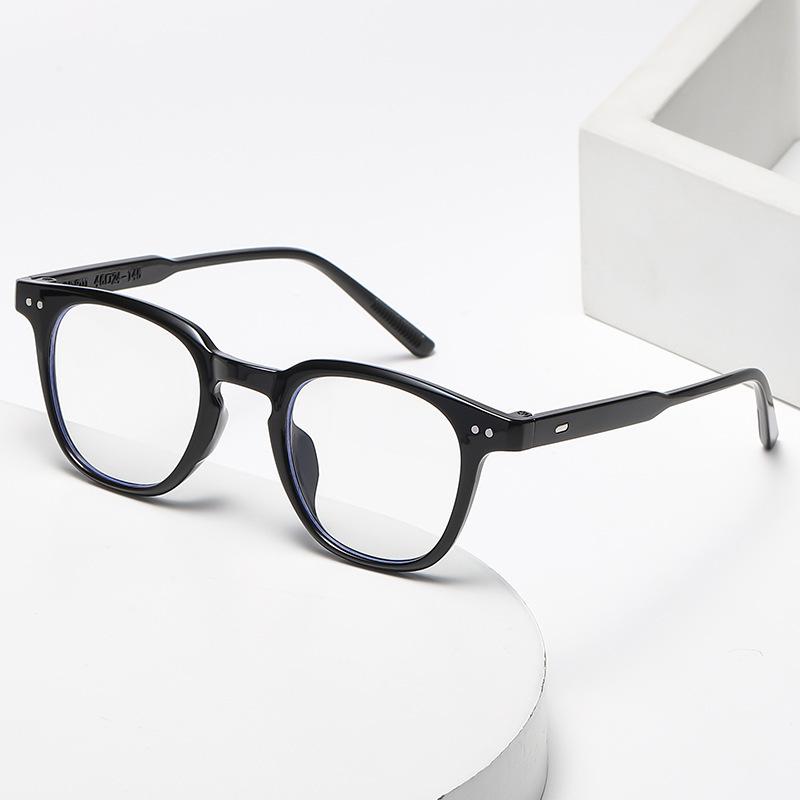 Cold Brown Glasses, Myopic Women Can Be Equipped With Glasses, Anti-Blue Light Plain Face, Multilateral Large Glasses Frame, Showing A Small Face