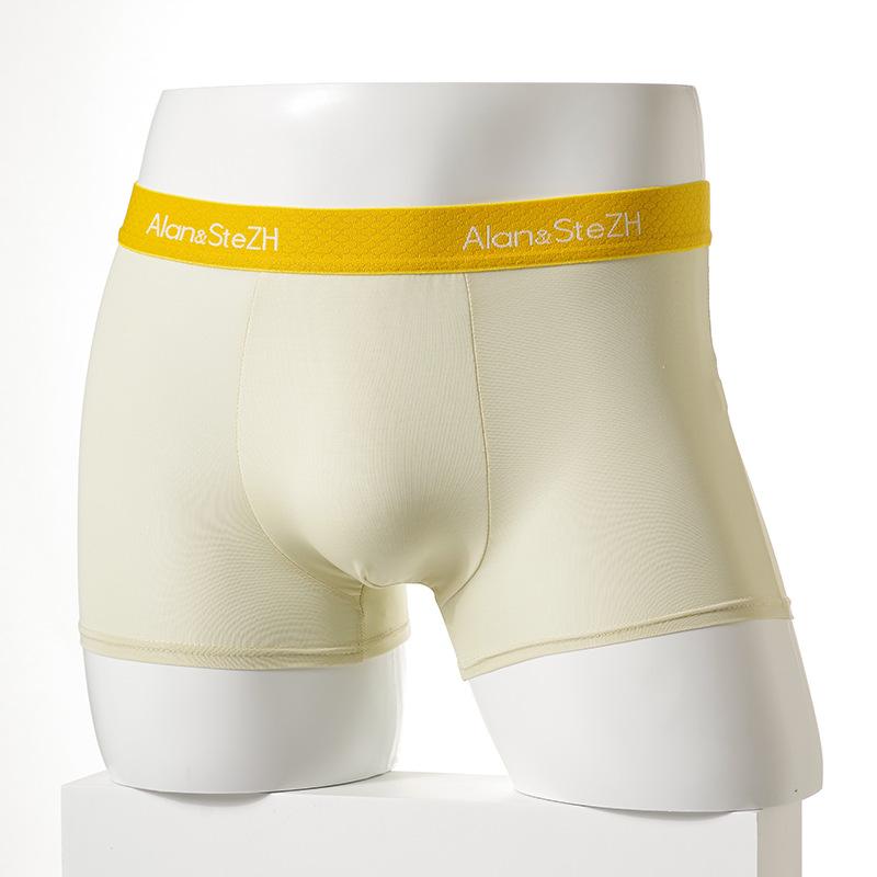 

Мужское нижнее белье Ice Silk 7A с антибактериальной промежностью, дышащее, тонкое, мужское нижнее белье с четырьмя углами, большие мужские трусы с плоскими углами, мужские 4XL