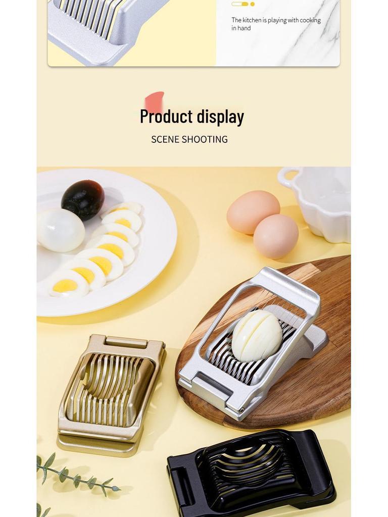 Aluminum Alloy Multifunctional Egg Slicer and Kiwi Divider