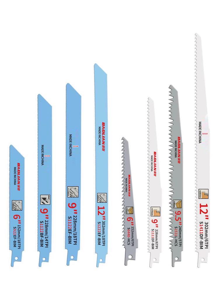 Pânză de ferăstrău reciproc versatilă - Ideală pentru metal, lemn, plastic și aluminiu cu dinți grosieri și fini, extinsă pentru ferăstraie electrice