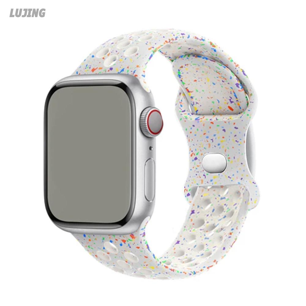 

Спортивный резиновый ремешок для часов Apple Ultra 2, 49 мм, силиконовый ремешок для IWatch Series 9, 8, 7, 6, 5 SE, 45 мм, 44 мм, 42 мм, 41 мм, 40 мм, 38 мм, ремешок для Apple Watch Ultra1/2 49mm &ML