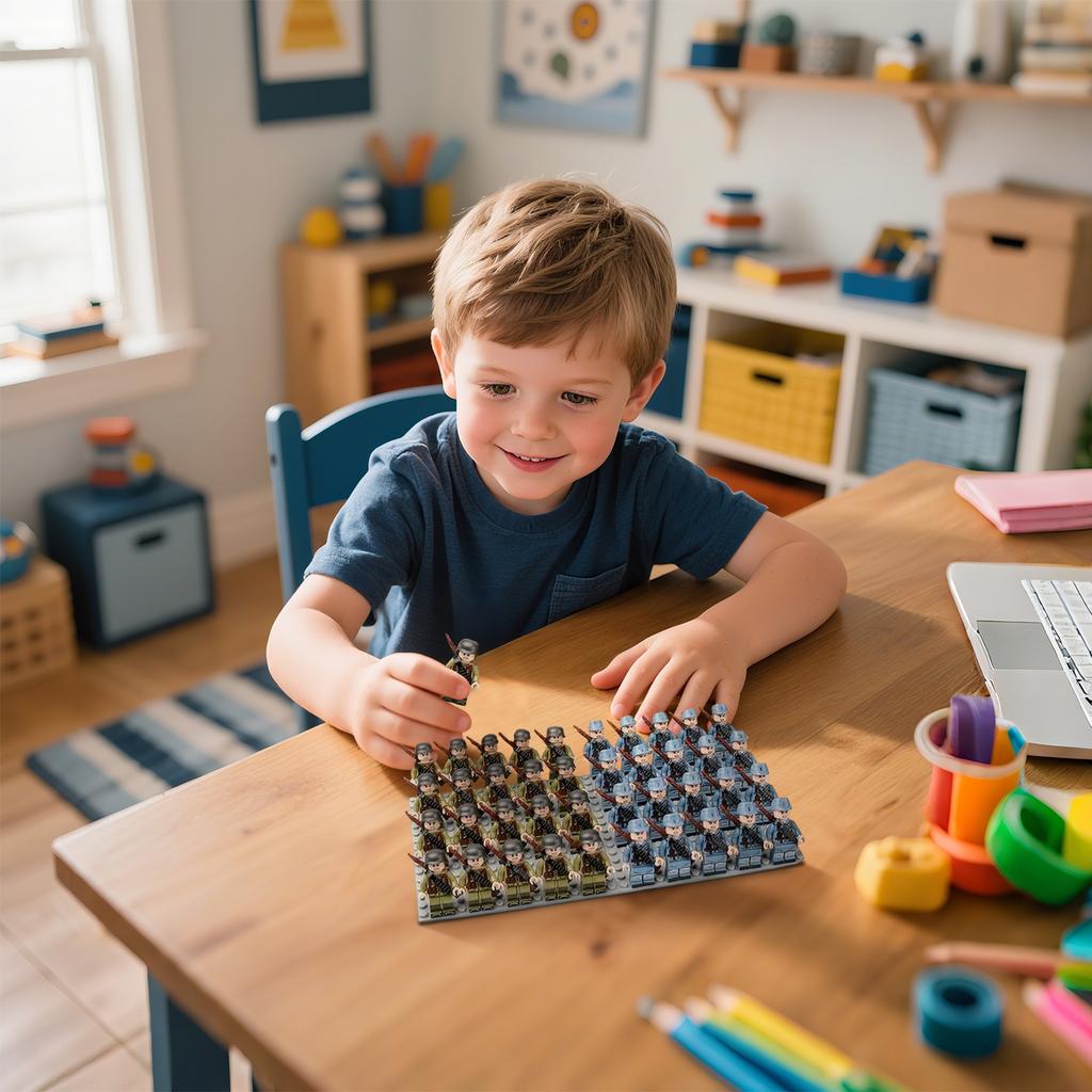 Zbraně a vybavení, Strážní věže, Minomety, Kompatibilní houfnice, Puzzle stavební kostky, Hračky Minifilm