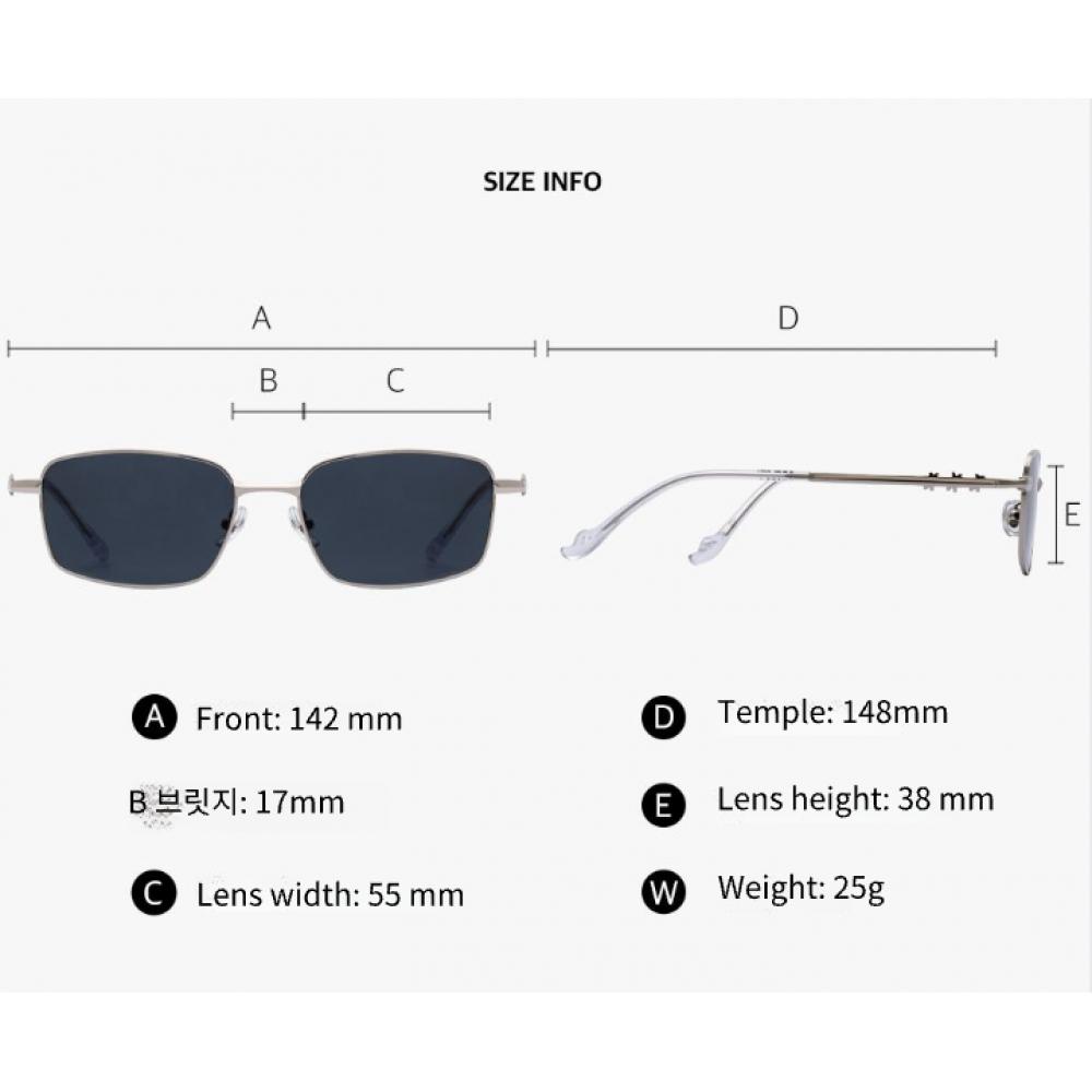 Reclow Stainless Sunglasses Silver Black