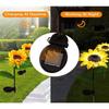 3 Heads Solar Sunflower LED Light Realistic Creative Landscape Lawn Lamp Ground Mounted Waterproof Solar Stake Light