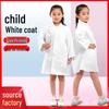 Kids' White Lab Coat for Role Play & Science Experiments - Long Sleeve