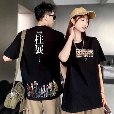 Anime T-shirt Peripheral Fan Gift Harajuku Retro Printing Short Sleeve Casual Y2K Street Sportswear Unisex
