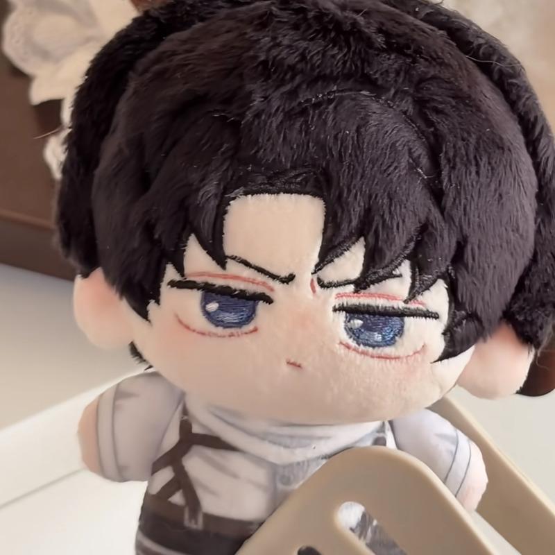 Anime 10Cm Eren Levi Plush Doll Mikasa Hange Figure Cotton Doll Soft Stuffed Toy Anime Peripheral Gift For Fans