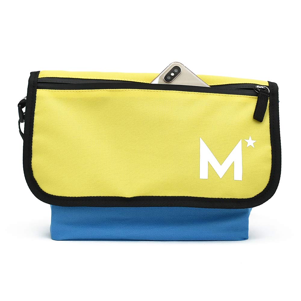 E-MONO Women's Polyester Messenger BagShoulder Bag, Crossbody, MIKASASTAR, Casual, Sporty, Black, Yellow, Pink, Cute, Gift for Women, Christmas