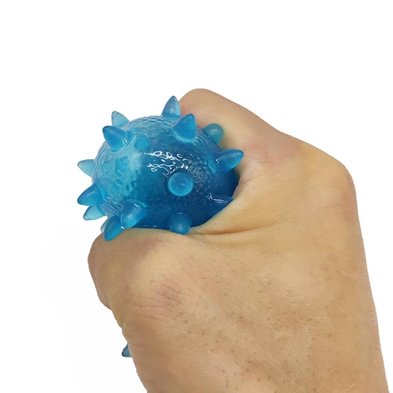 Hand Therapy Stress Ball with Cord, Hand Grip Strength Trainer, Massage Ball, Relief Ball Finger Hand Grip Massage Ball