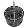 BBQ Stove Aluminum Stainless Steel Multifunctional with Portable Handle Food Charcoal Stove for Tea Making Camping