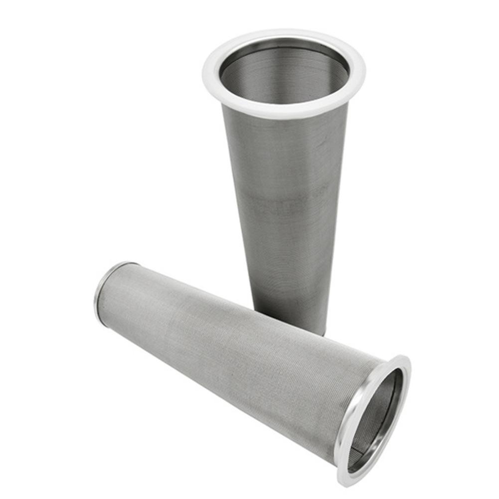 2pcs Ultra-Fine Stainless Steel Cold Brew Coffee Filters 8*21/8*15cm Filter Cartridges For 1-2 Quart Wide-mouth Jars
