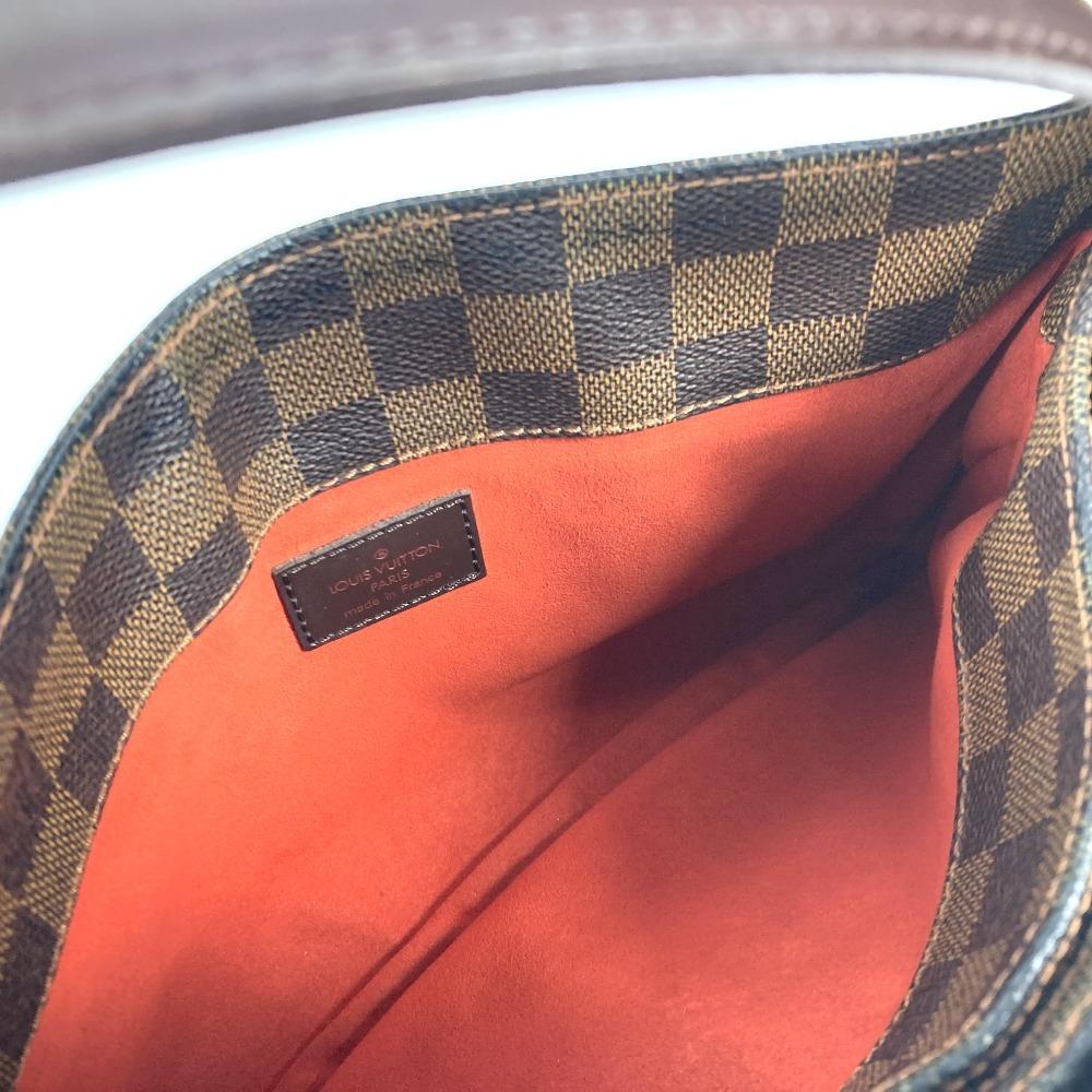 Louis Vuitton N51129 Damier Aubagne Shoulder Bag Damier Canvas Ebene Brown