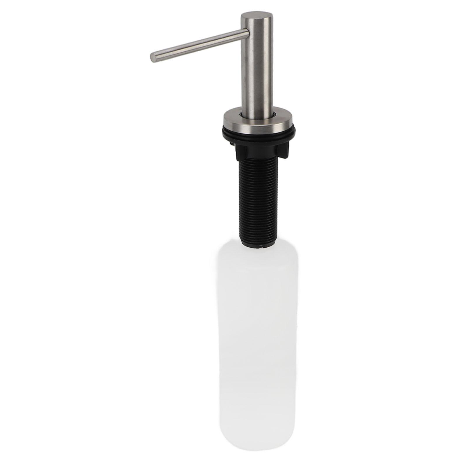 

Дозатор мыла для кухонной раковины Встроенный дозатор мыла для раковины Кухонный насос для мыла Головка дозатора для мыла для посуды/лосьона для рук с многоразовой бутылкой 350 мл