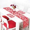 Chemin de table Saint-Valentin Lot de 3 Décoration de table de cuisine Saint-Valentin Ensemble Décorations Saint-Valentin Pour Fête d'Anniversaire de Mariage en Famille
