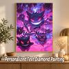 Gengar Custom Name Diamond Painting Personalized 5D Full Drill DIY Diamond Art Home Decor