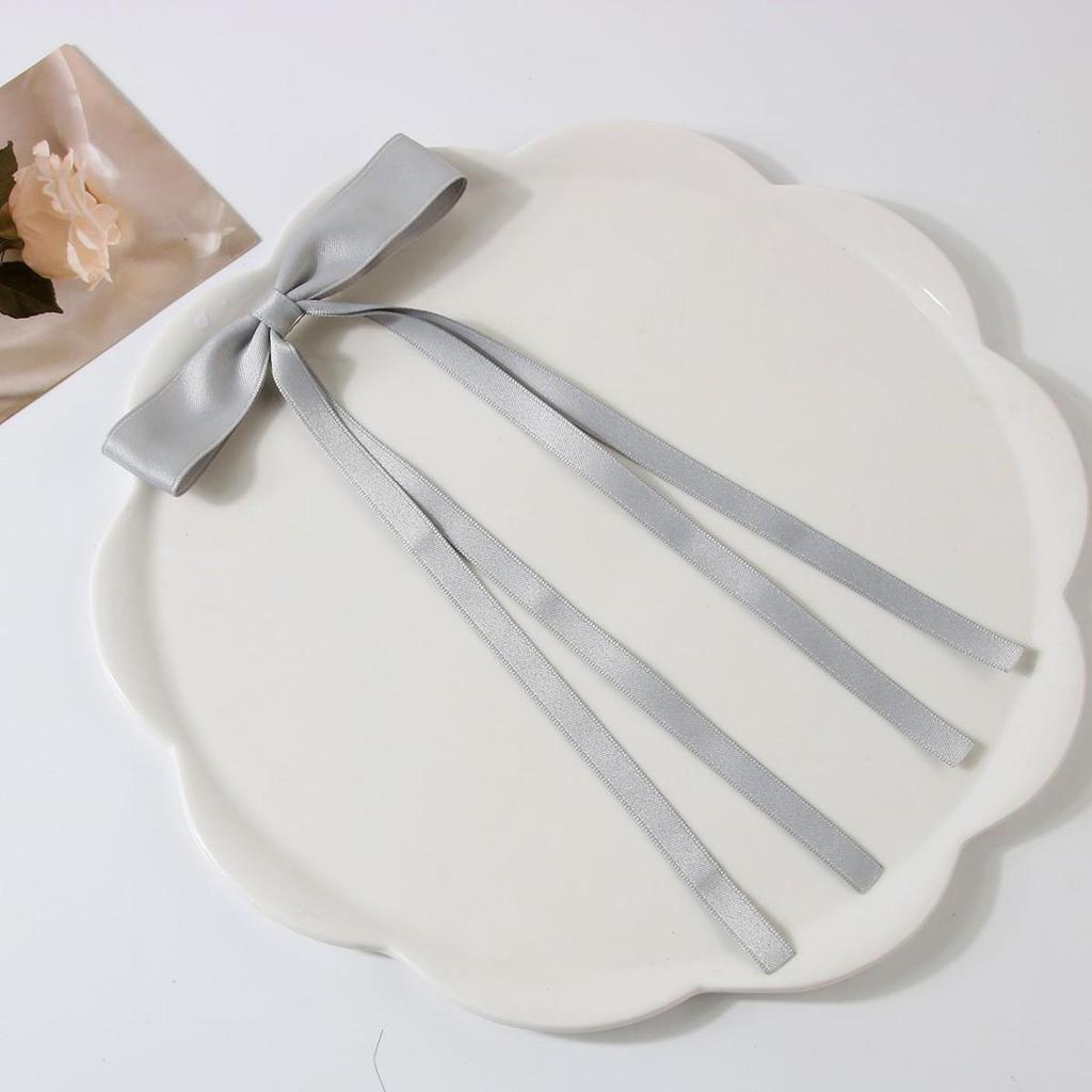 Ballet Style 4cm Bow Duckbill Hair Clip - Sweet Ribbon Hair Accessory