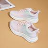 Women's Gradient Knit Sneakers Spring Lightweight Platform Athletic Shoes for Students,Breathable Casual Running Shoes