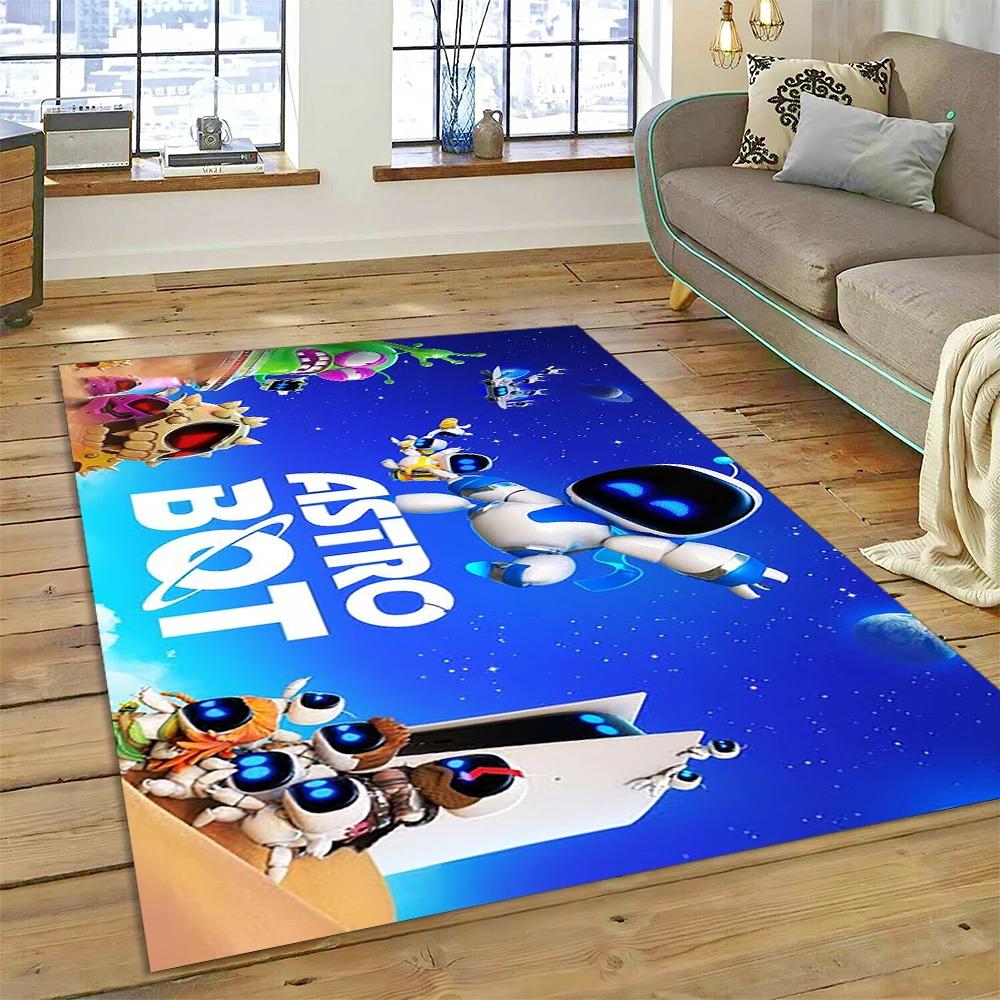 Νέο 27 Στυλ Astro Bot Παιχνίδι Κινούμενο Σχέδιο Ρομπότ Δώρο Χαλί για Σαλόνι Υπνοδωμάτιο Σπίτι Διακόσμηση Καναπέ, Παιδικό Αντιολισθητικό Πατάκι Δαπέδου