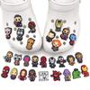 Marvel Series Croc Shoe Charms: Removable PVC Buckles for Holey Shoes