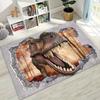 3D Illusion Breaking Wall Dinosaur Animal Series Rug for Bedroom Living Room Sofa Home Doormat Decor,Large Non-slip Floor Mat