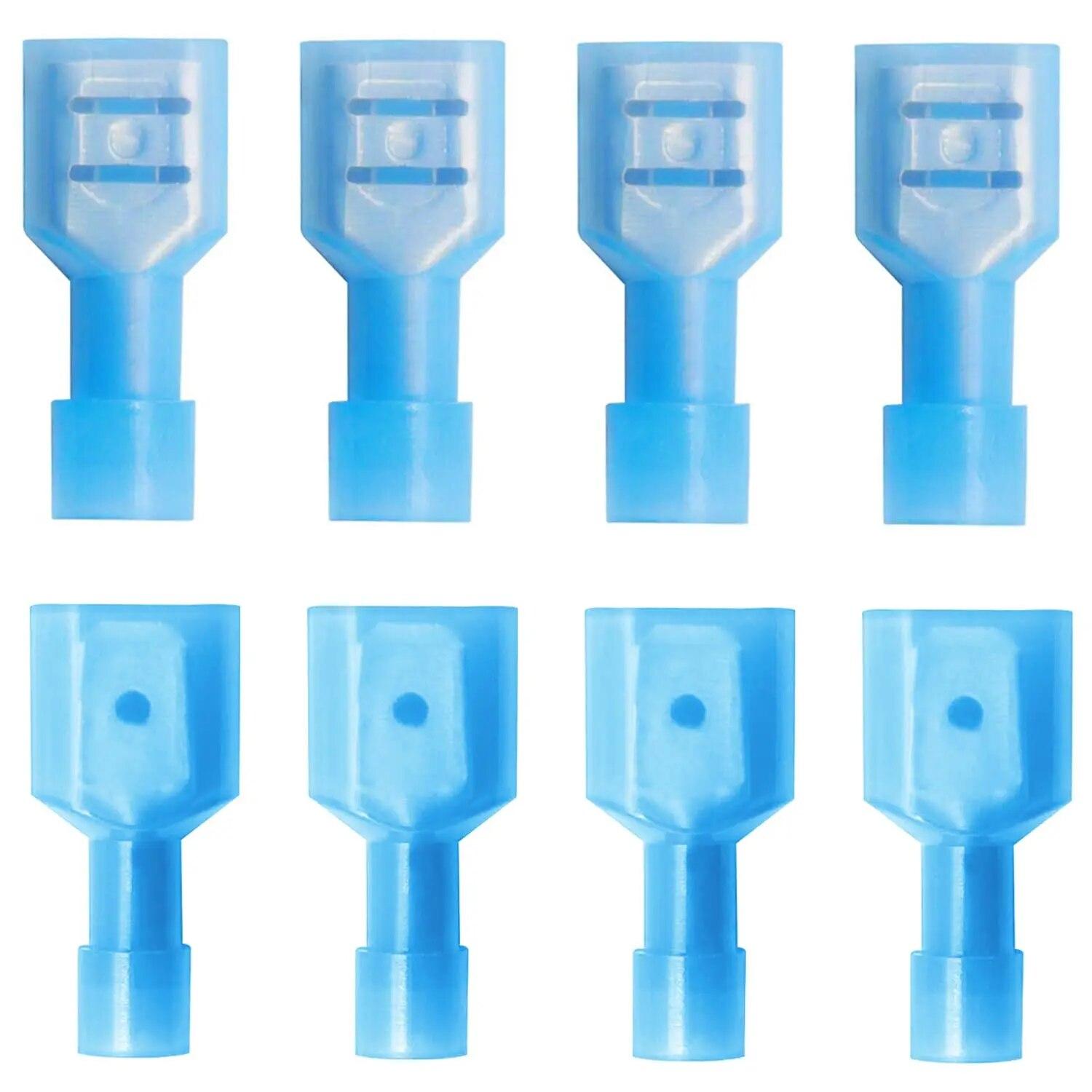 

100 шт нейлонових швидкороз ємних роз ємів з лопатою, електрично ізольовані клеми, гніздо для обжиму дроту з лопатою