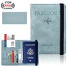 Men Women Travel Passport Holder Cover Case RFID PU Leather Credit ID Card Holder Case Ticket Protective Wallet