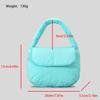 Dámská klopová kabelka na klip z bavlny, malá kabelka v bonbónové barvě, přes rameno/crossbody, roztomilá lehká sedlová kabelka