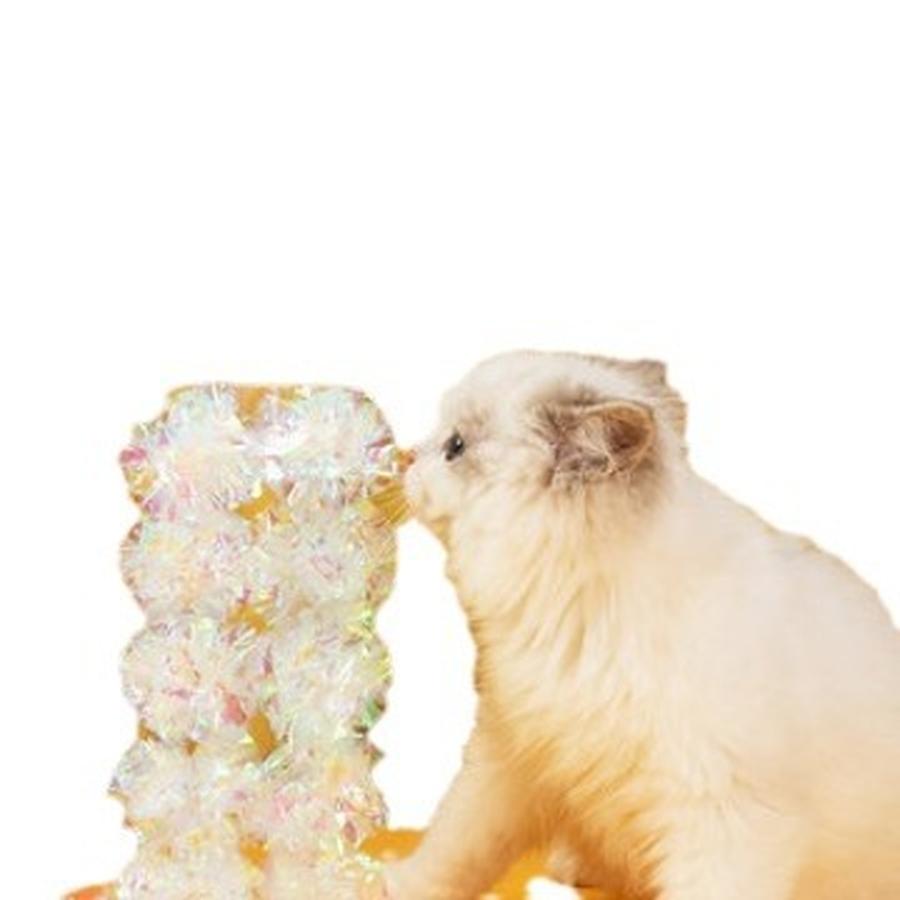Colorful Squeaky Paper Ball for Cats - Crinkle Paper Toy for Kitten Play, Cat Teaser, Boredom Relief Toy 2 g