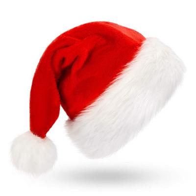 Julehatt, julenisselue, julehatt for voksne, fløyelskomfortabel julelue for menn og kvinner fortykket festutstyr