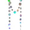 Holographic Paper Garland Shiny Iridescent Circle Dots Party Streamer Banner Backdrop Hanging Decorations, 20 Feet in Total