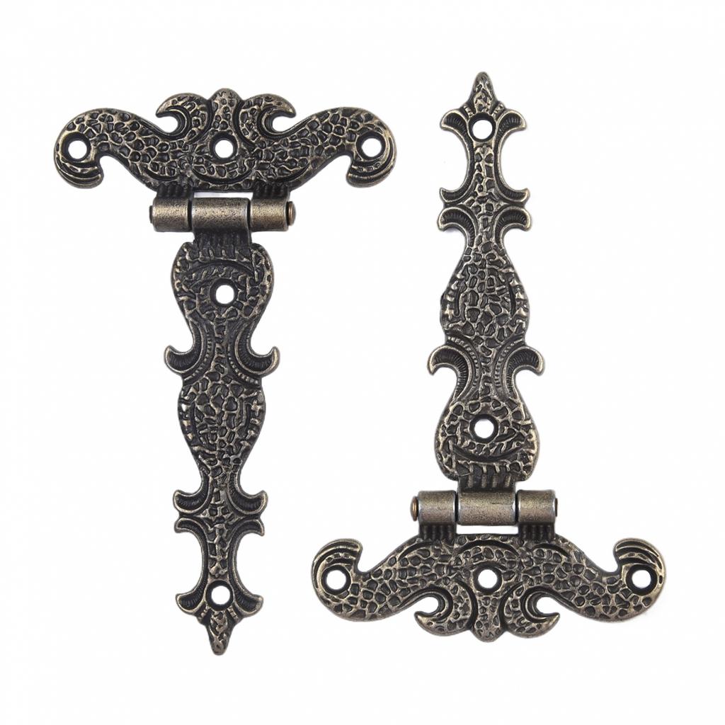 4pcs Zinc Alloy Hinge Antique Hinge Furniture Hardware Accessories