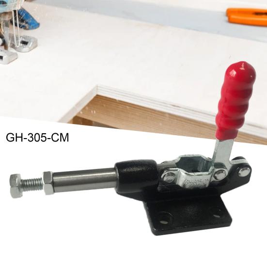 

GH-305-CM 32 мм Деревообрабатывающий тумблер с пластиковой крышкой и ручкой Широко используемые крепежные инструменты 240 кг Clampingce Тумблерный зажим Работа машины