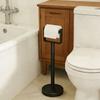 Heavy Base Bathroom Tissue Holder Stainless Steel Free Standing Tissue Dispenser  Bathroom