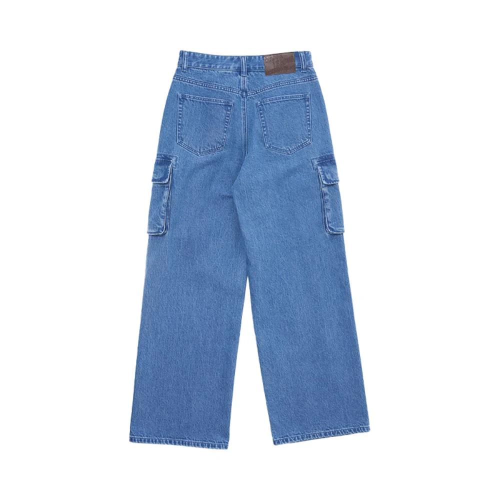 New MLB New York Yankees Denim Basic Small Logo New York Yankees Denim Pants Jeans Women's Indigo 3FDPB0144-50INS